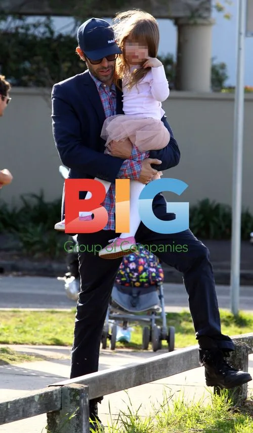 Sacha Baron-Cohen and Isla Fisher with kids in Sydney