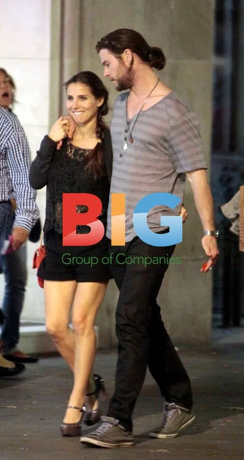Elsa Pataky and Chris Hemsworth in Barcelona