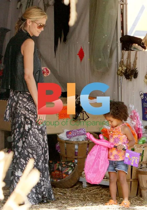 Heidi Klum and Seal at Pumpkin Patch