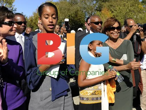 Marian Robinson and Valerie Jarrett at MLK Memorial