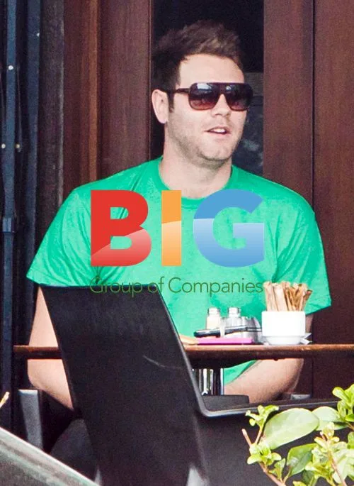 Brian McFadden with Kyle Sandilands in Sydney