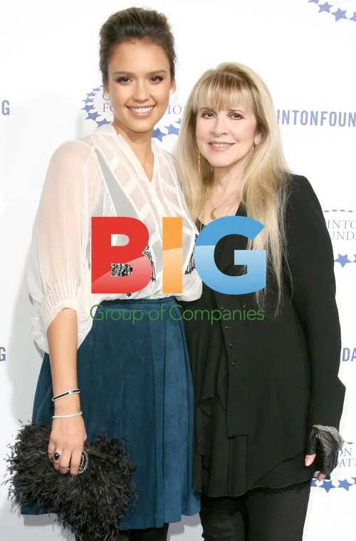 Jessica Alba and Stevie Nicks at Clinton Foundation Gala