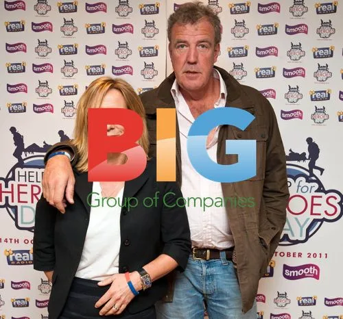 Jeremy Clarkson and wife at Smooth Radio