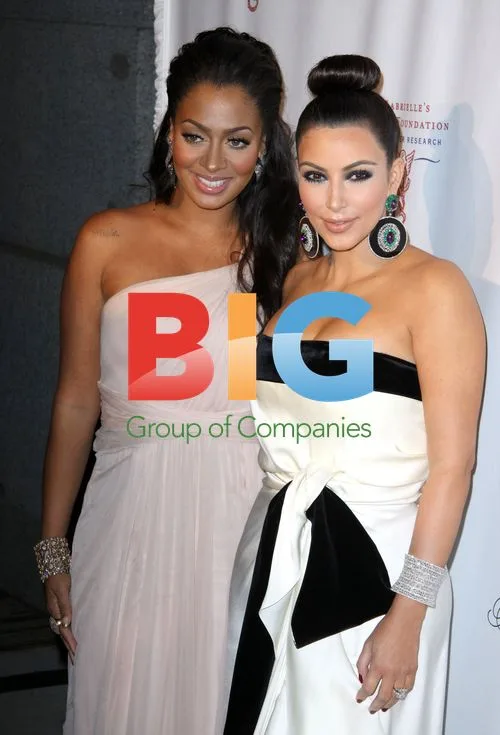 Kim Kardashian and Lala Anthony at Angel Ball