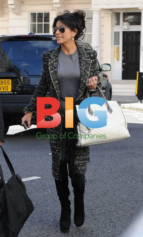 Nancy Dell'Olio Leaving London Flat