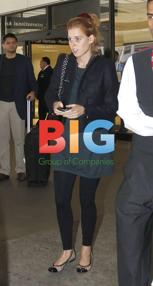 Princess Beatrice Arrives at LAX