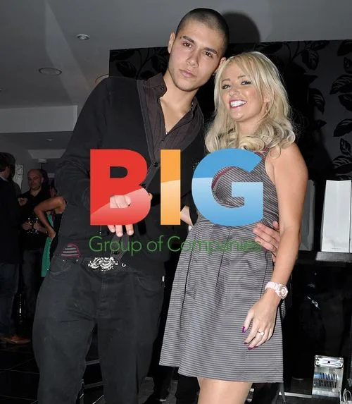Big Brother Rebekah and Aden at Sinead Kelly Launch