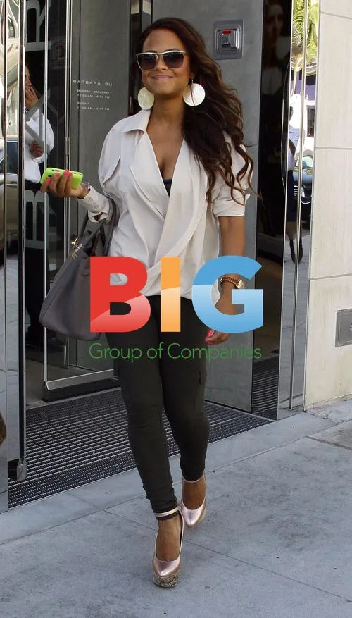 Christina Milian Leaves LA Hotel