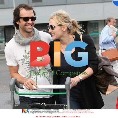 Kate Winslet and Ned Rocknrolla at Heathrow