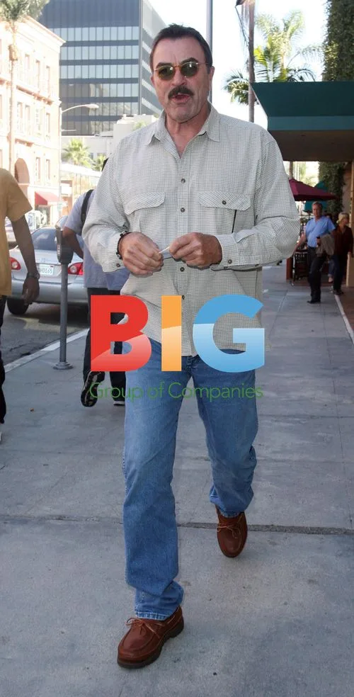 Tom Selleck Running Errands in LA