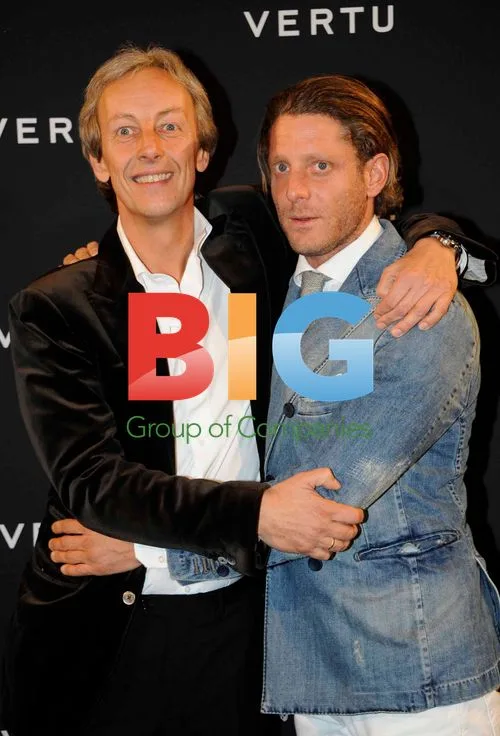 Lapo Elkan and Perry Oosting at Vertu 'Constellation' Launch