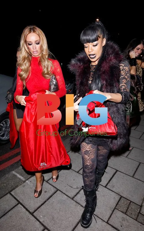 Lauren Pope and Sarah Jane Crawford at Fashion Awards