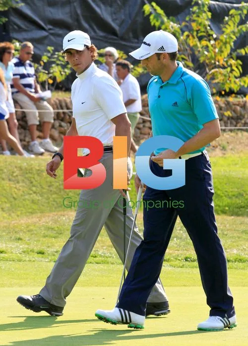 Nadal, Garcia, and De Los Santos at Golf Tournament