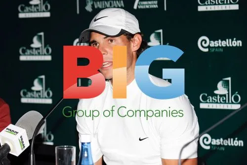 Rafael Nadal, Sergio Garcia and Manuel De Los Santos at Golf Tournament