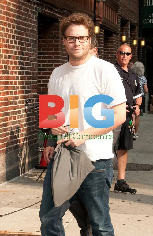 Seth Rogan Visits The Late Show in NYC