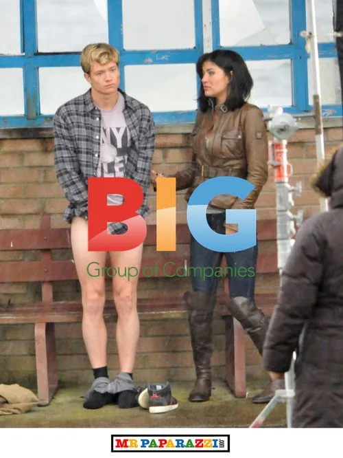 Jessica Szohr and Ed Speleers film 'Love Bite' in Scotland
