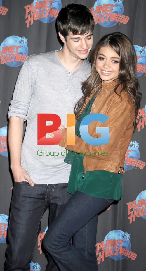 Matt Prokop and Sarah Hyland at 'Geek Charming' Promo