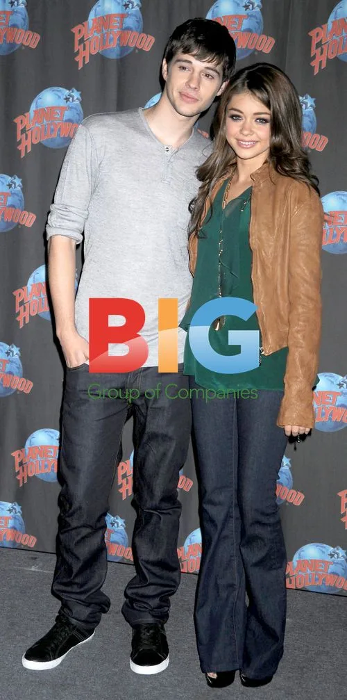 Matt Prokop and Sarah Hyland promote 'Geek Charming'