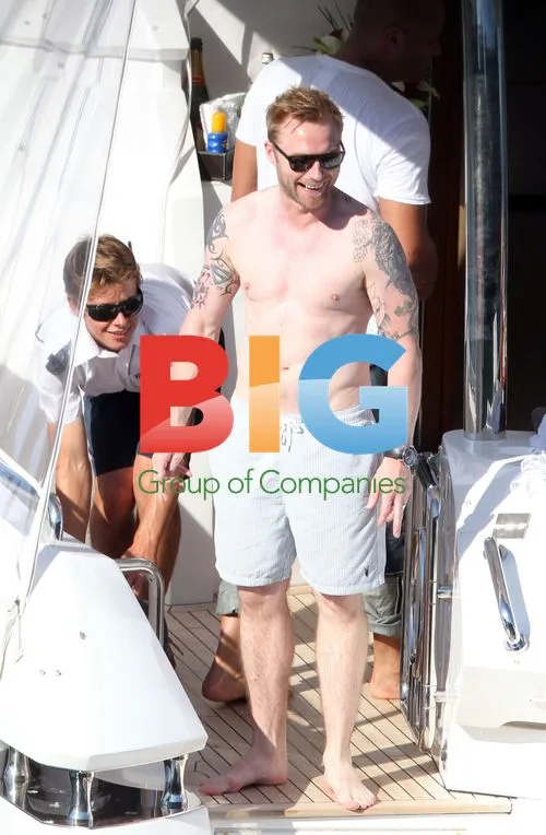Ronan Keating and Mel B on Yacht in Sydney