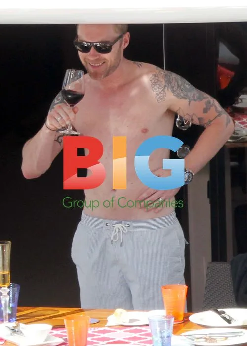 Ronan Keating, Mel B, and family on yacht in Sydney