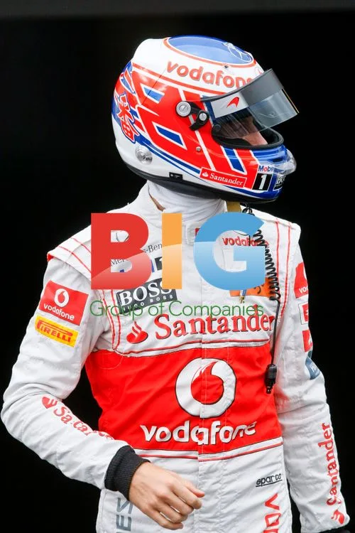 F1 Driver Jenson Button at Press Conference