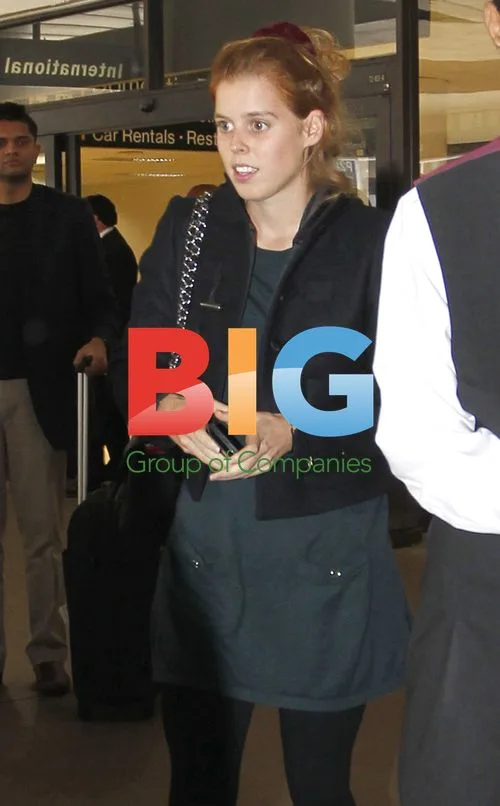 Princess Beatrice Arrives at LAX