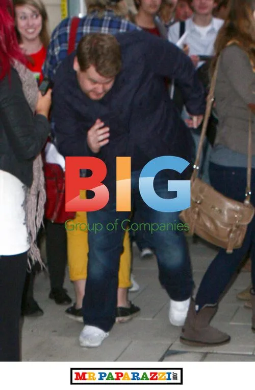 James Corden Mobbed by Fans in Birmingham