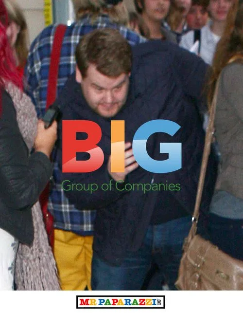 James Corden mobbed by fans in Birmingham