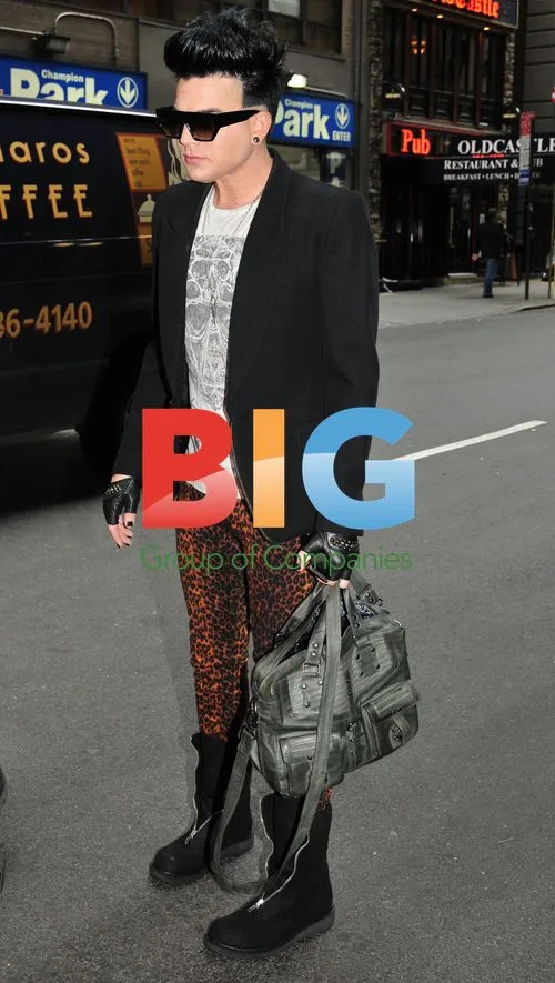 Adam Lambert Leaves NYC Hotel