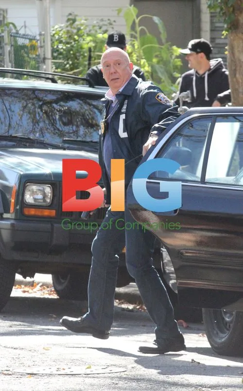 Dann Florek on Set of Law & Order