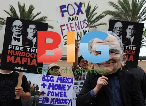 Protest outside News Corp. shareholders meeting