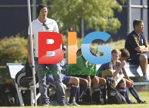 David Beckham with sons
