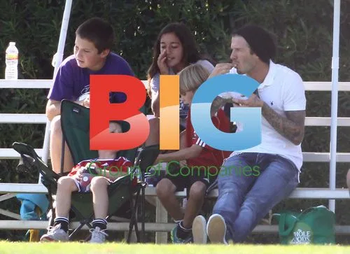 David Beckham With Sons