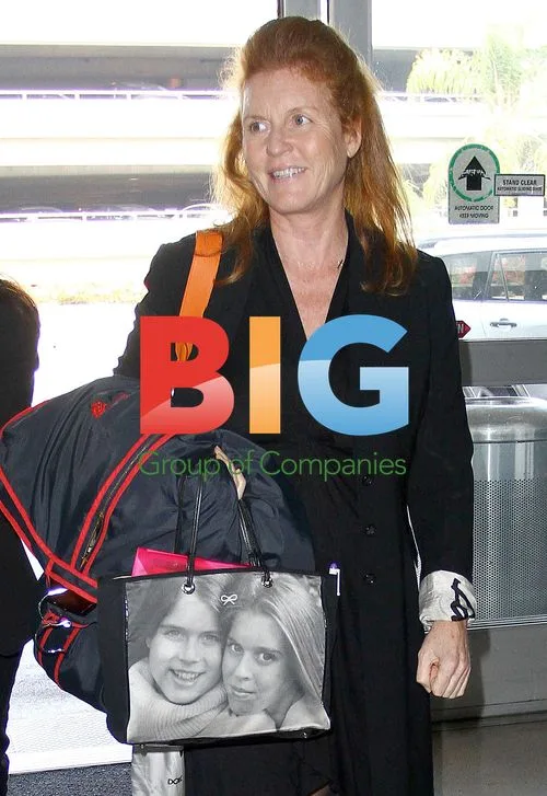 Sarah Ferguson Departs LAX for Trafficking Forum