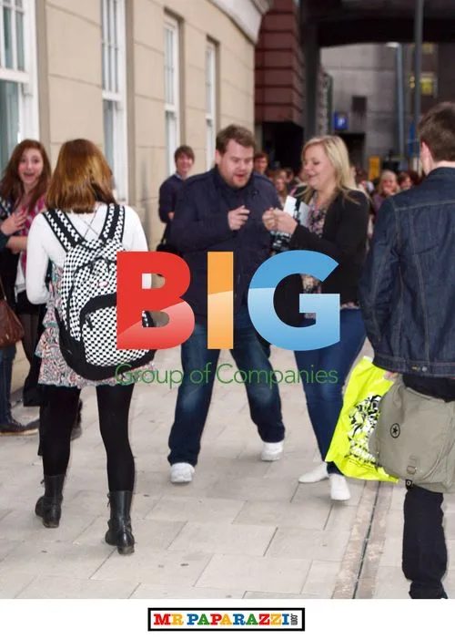 James Corden mobbed by fans in Birmingham