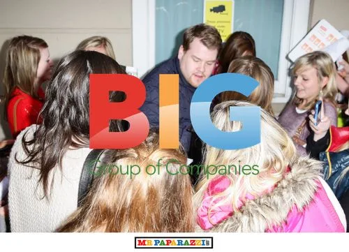 James Corden mobbed by fans in Birmingham