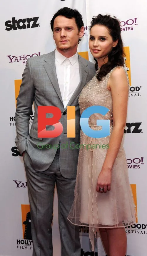 Anton Yelchin and Felicity Jones at Hollywood Film Awards