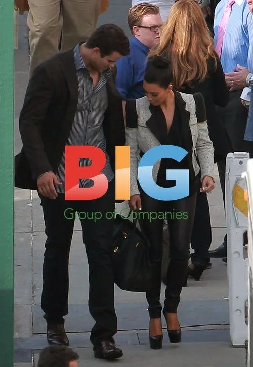 Kim Kardashian and Kris Humphries Visit DWTS