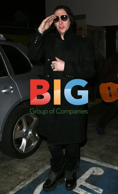Marilyn Manson Leaving Club in LA