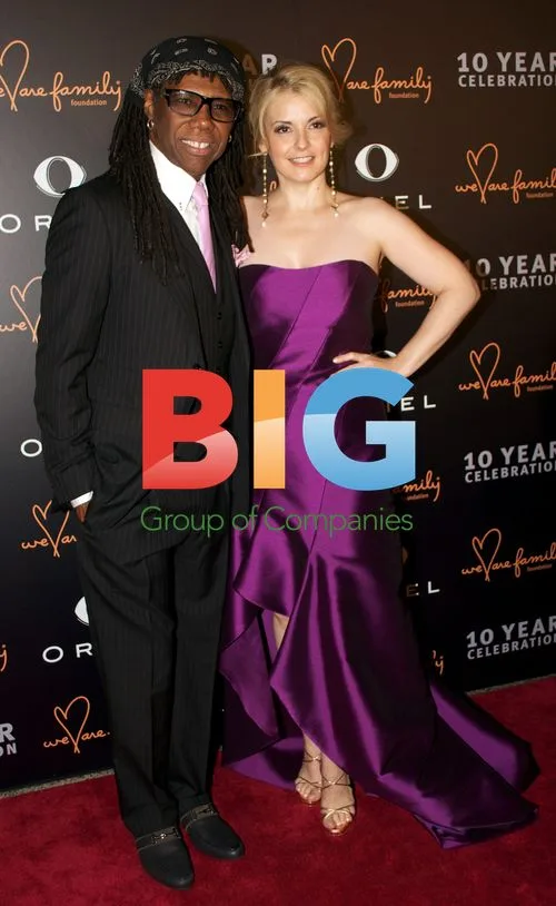 Nile Rodgers and Nancy Hunt at Family Foundation Gala