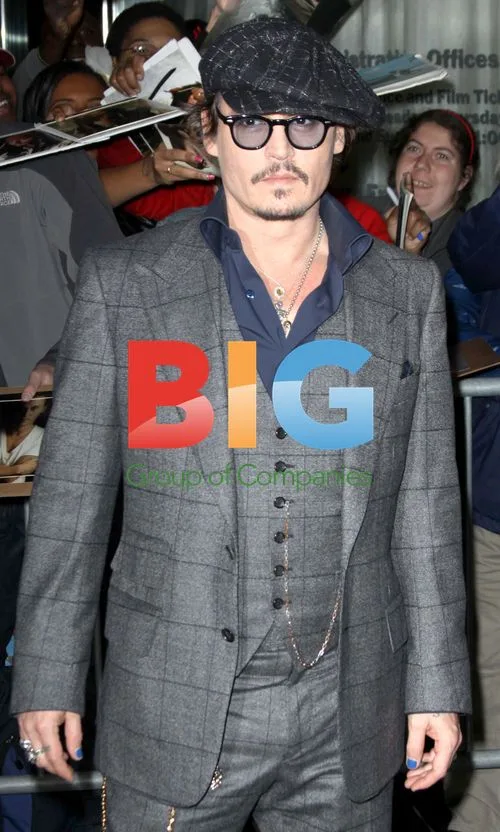 Johnny Depp at "The Rum Diary" Premiere