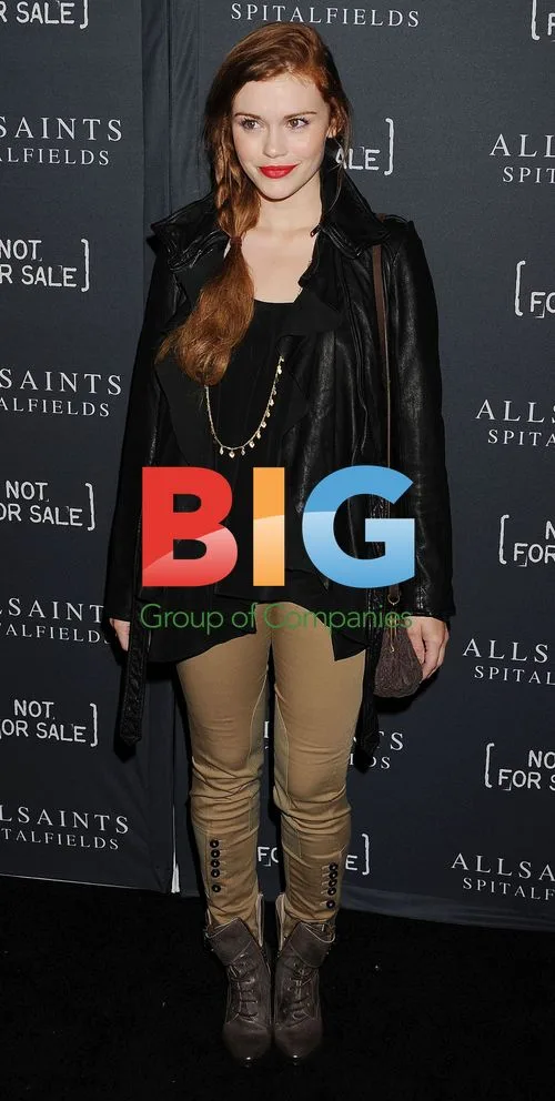 Holland Roden at AllSaints Launch Party
