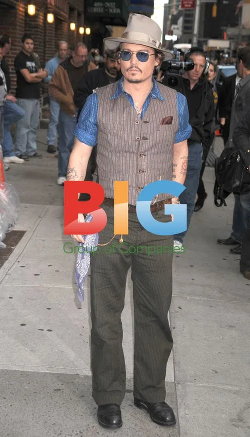 Johnny Depp on Late Show in NYC