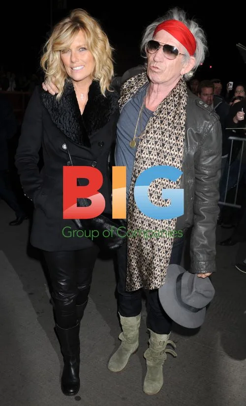 Patti Hansen and Keith Richards at 'The Rum Diary' Premiere