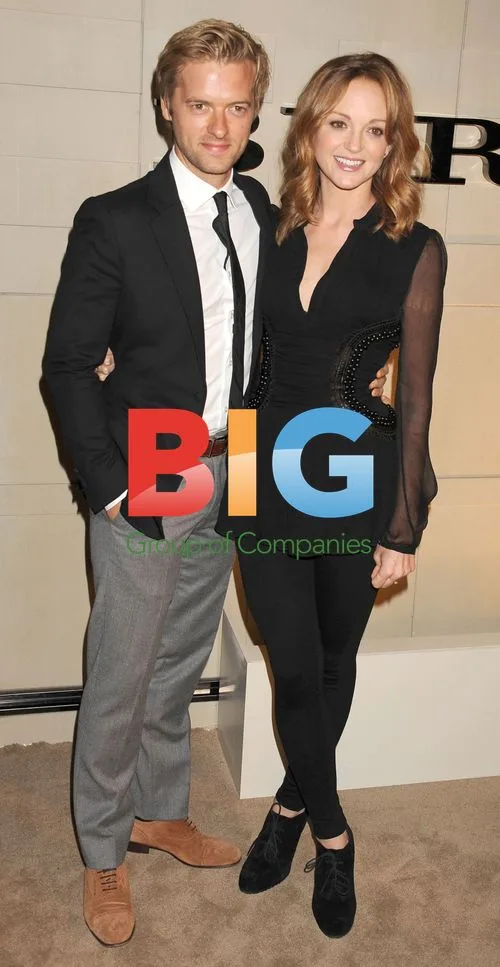Jayma Mays and Adam Campbell at Burberry fragrance launch