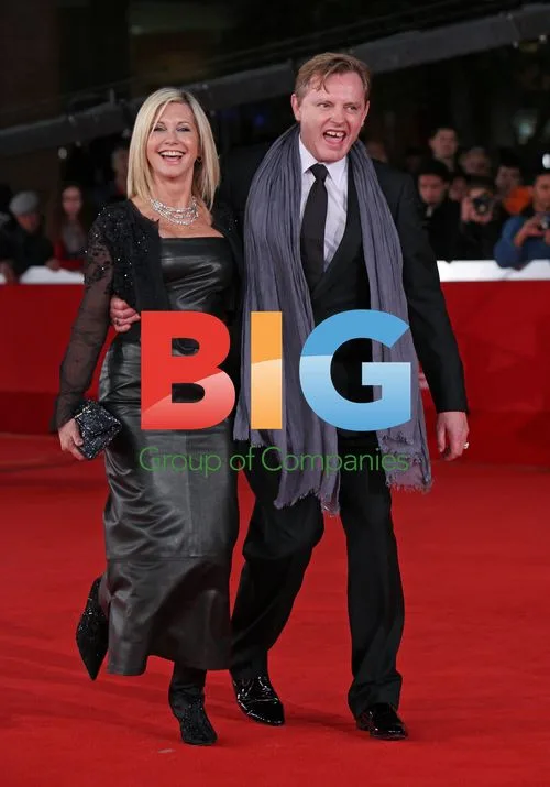 Olivia Newton-John and Stephan Elliott arrive at film festival