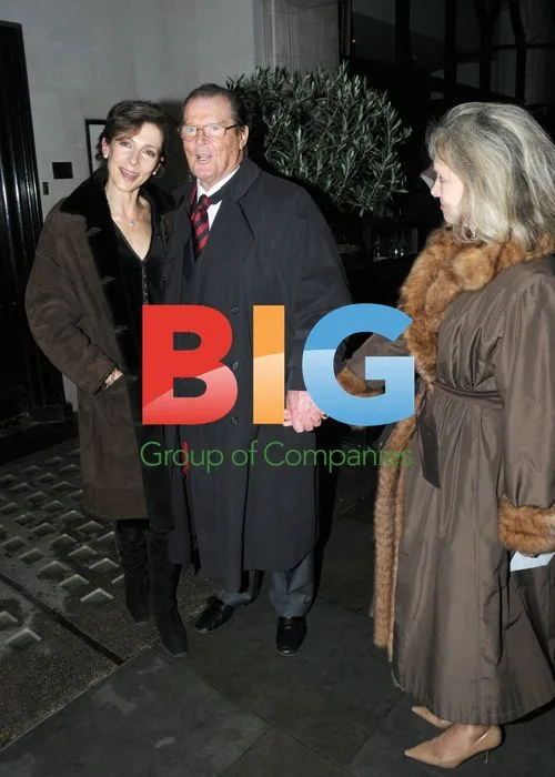 Roger Moore and Family at Scotts, London