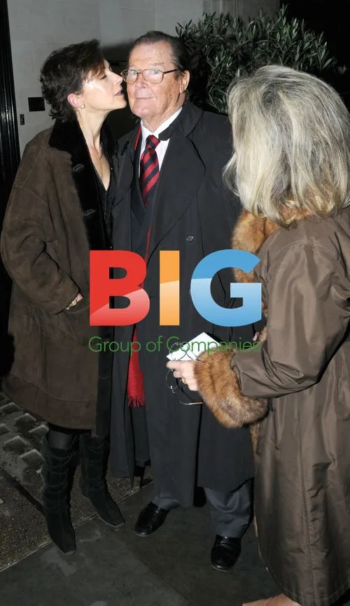 Roger Moore and Family at Scotts, London