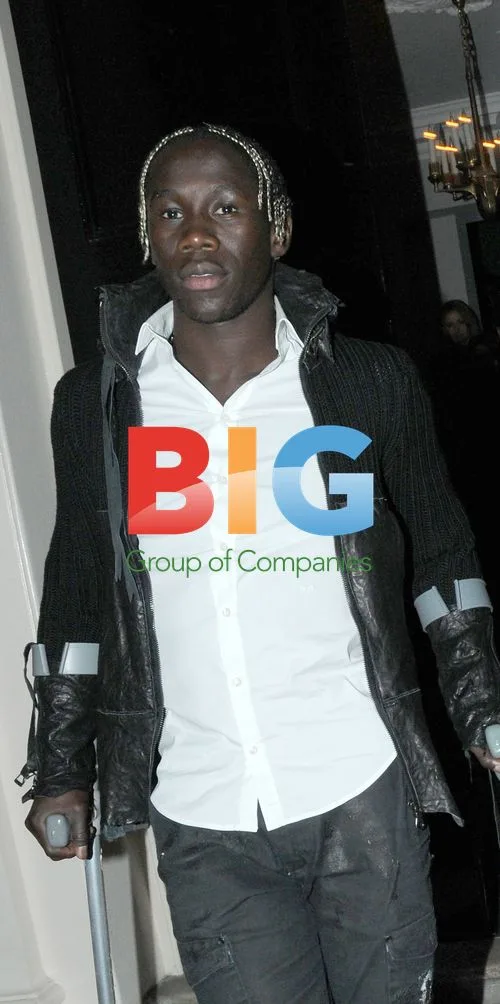 Arsenal's Bacary Sagna Leaves Club on Crutches
