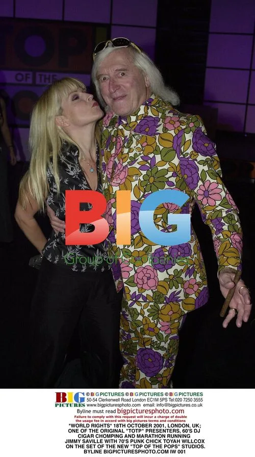 Jimmy Saville and Toyah Willcox on Top of the Pops
